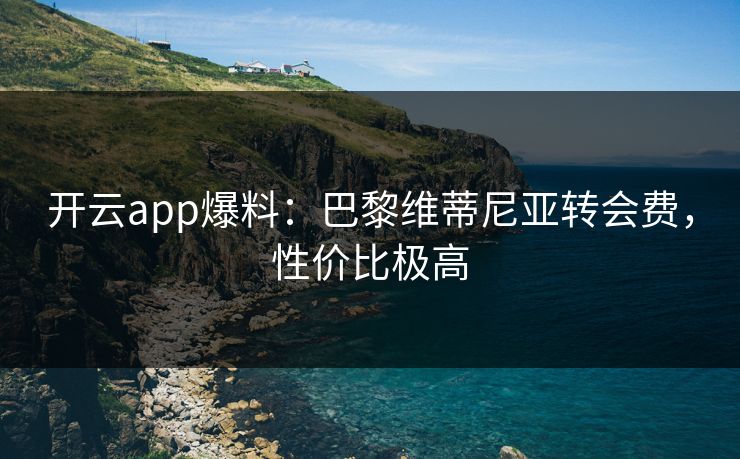 开云app爆料：巴黎维蒂尼亚转会费，性价比极高